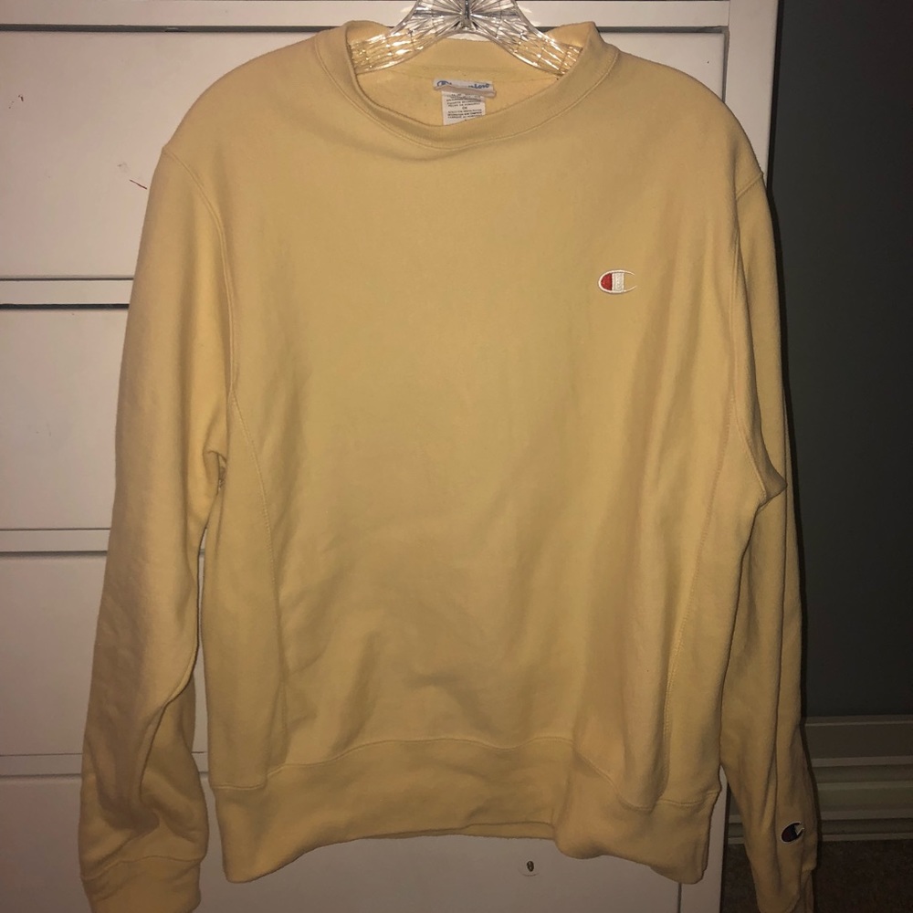 YELLOW CHAMPION CREWNECK